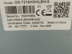 Vand DVR TurboHD 16 canale DS-7216HGHI-SH